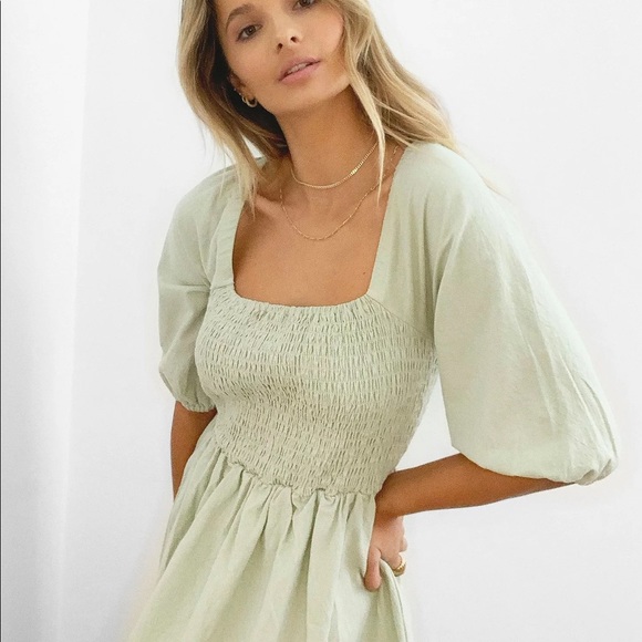 Green nasty gal maxi dress - Picture 3 of 6